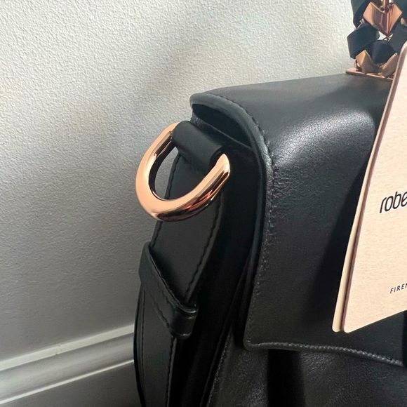 Roberto Cavalli Medium Black Leather Handbag NWT $1495 - Picture 13 of 14